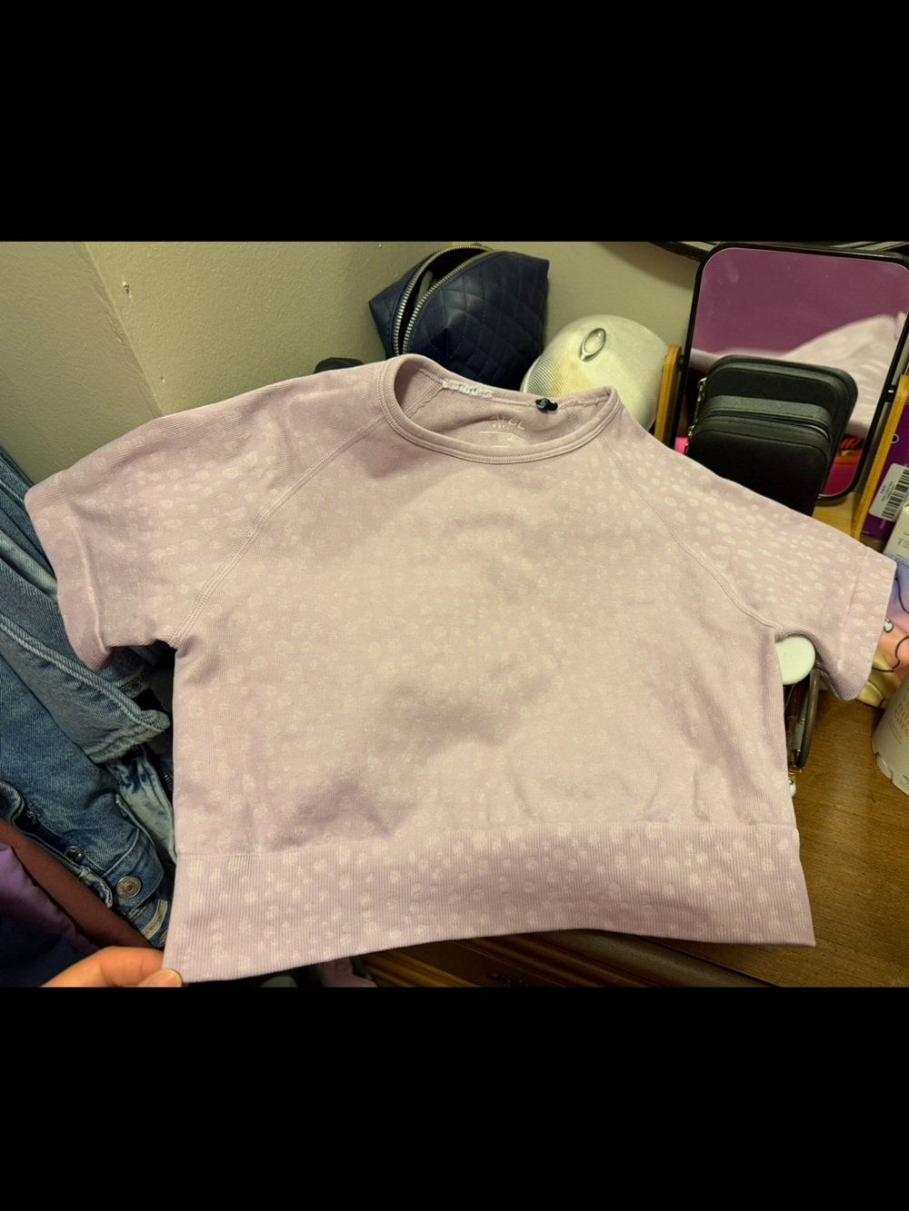 AYBL Lilac crop top and matching shorts size M